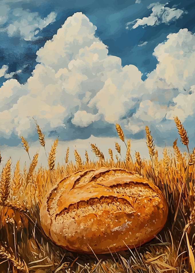 Bread in Wheat Field