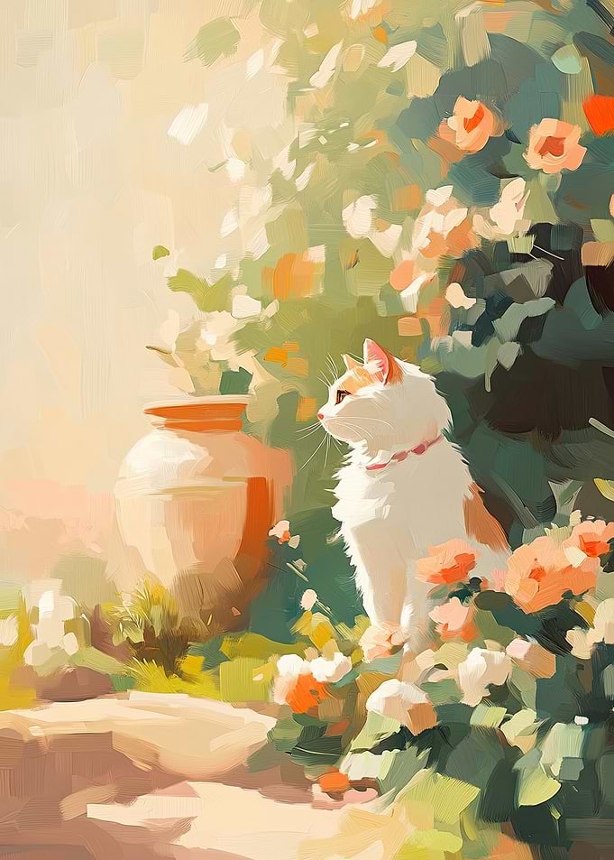 Cat in a Garden