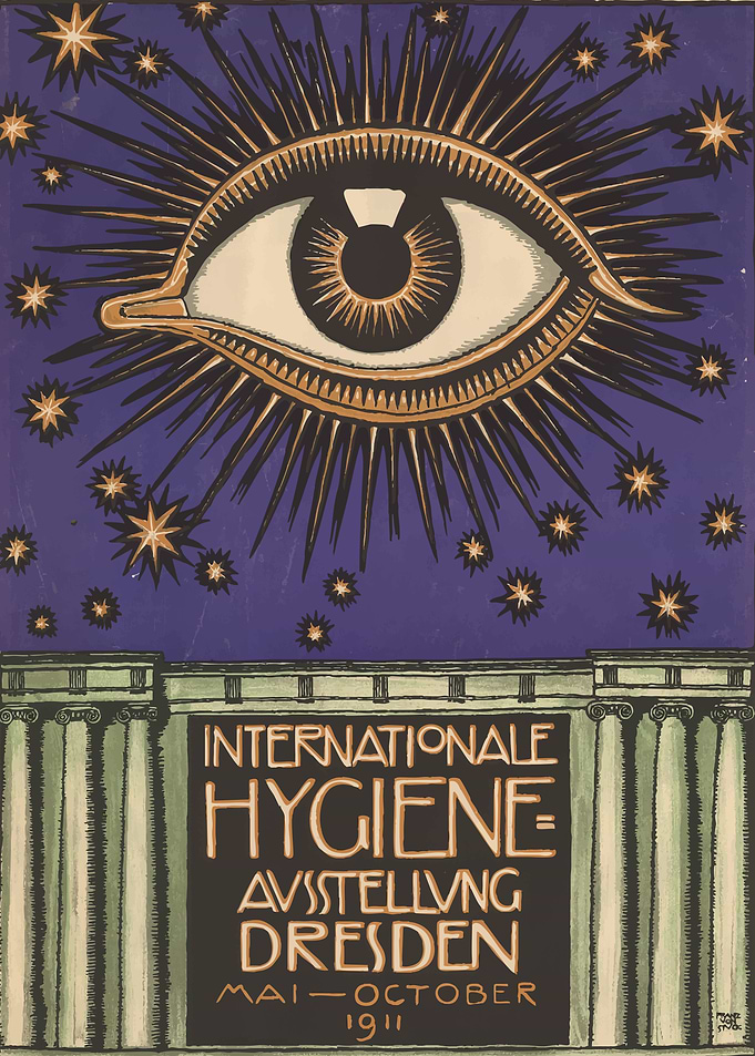 Hygiene Exhibition Poster Franz von Stuck