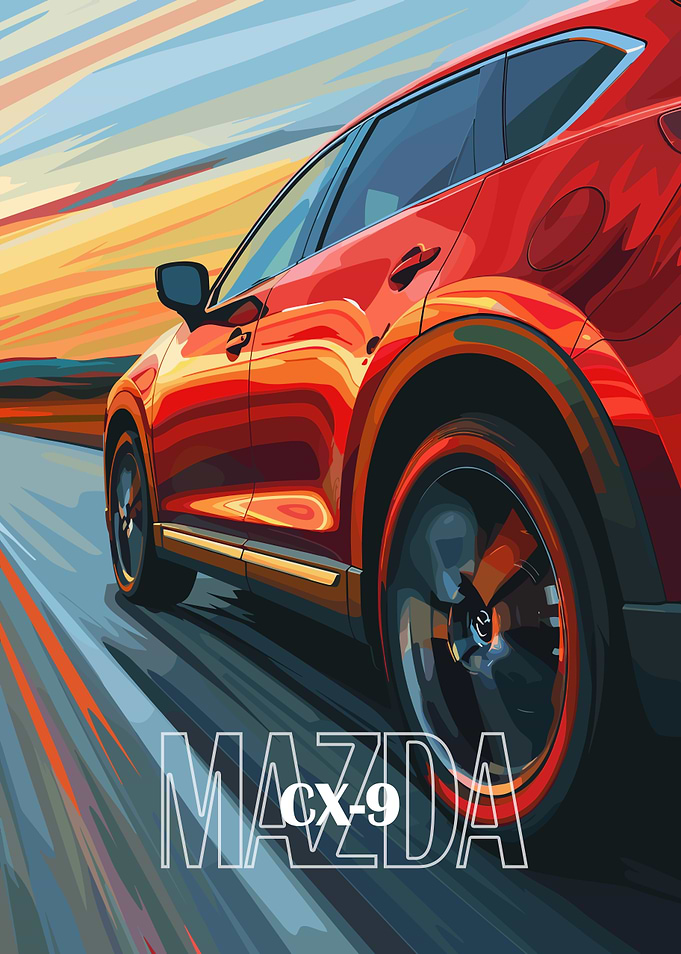 Mazda CX-9 Red SUV