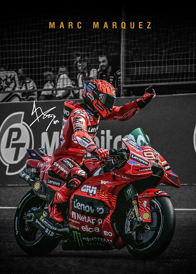 Marc Marquez MotoGP Poster