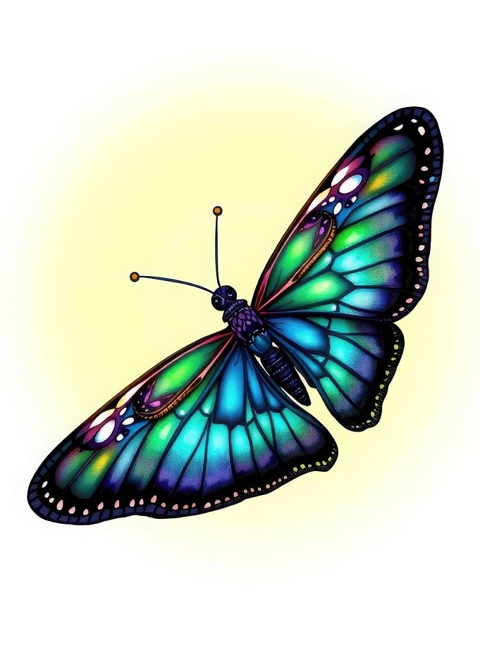 Vibrant Butterfly Illustration