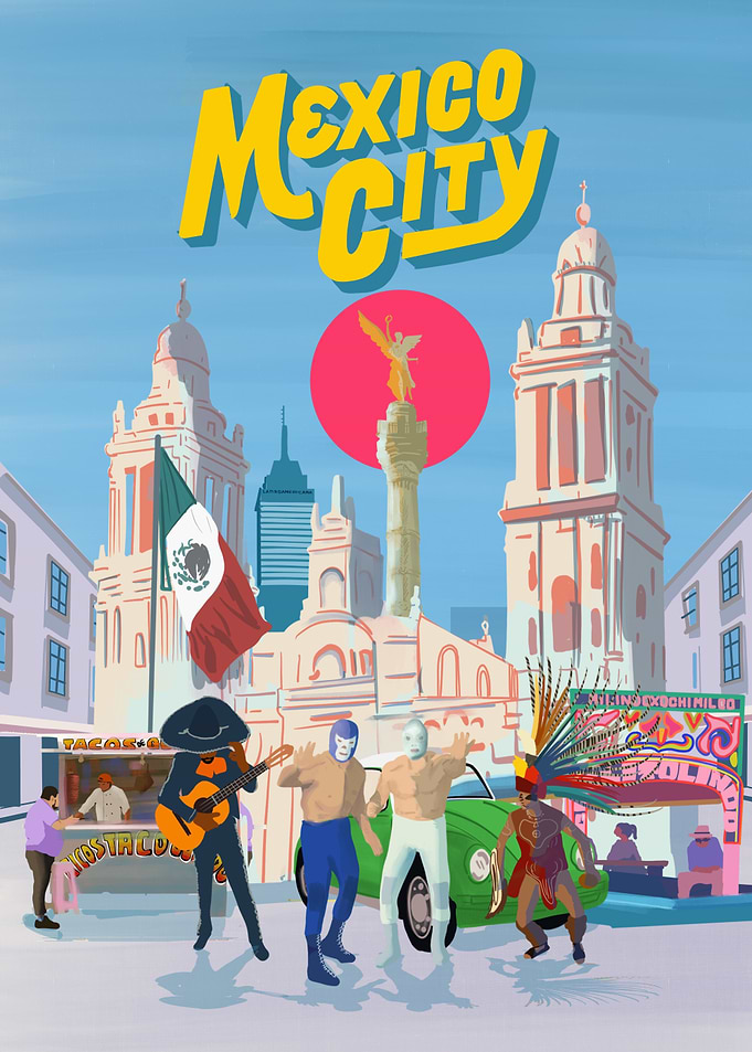 Mexico City Illustration
