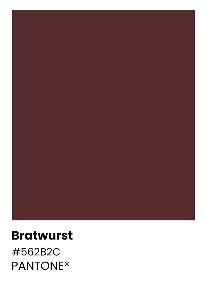 Pantone Color Chart - Bratwurst