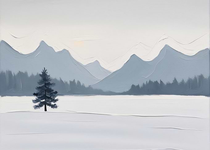 Winter Mountain Landscape
