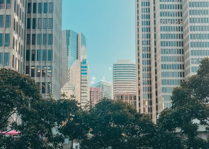 Cityscape with Tall Buildings