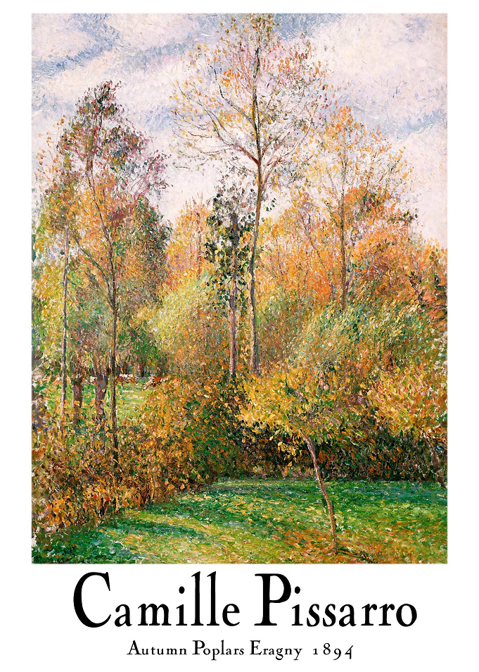Camille Pissarro Autumn Poplars Painting