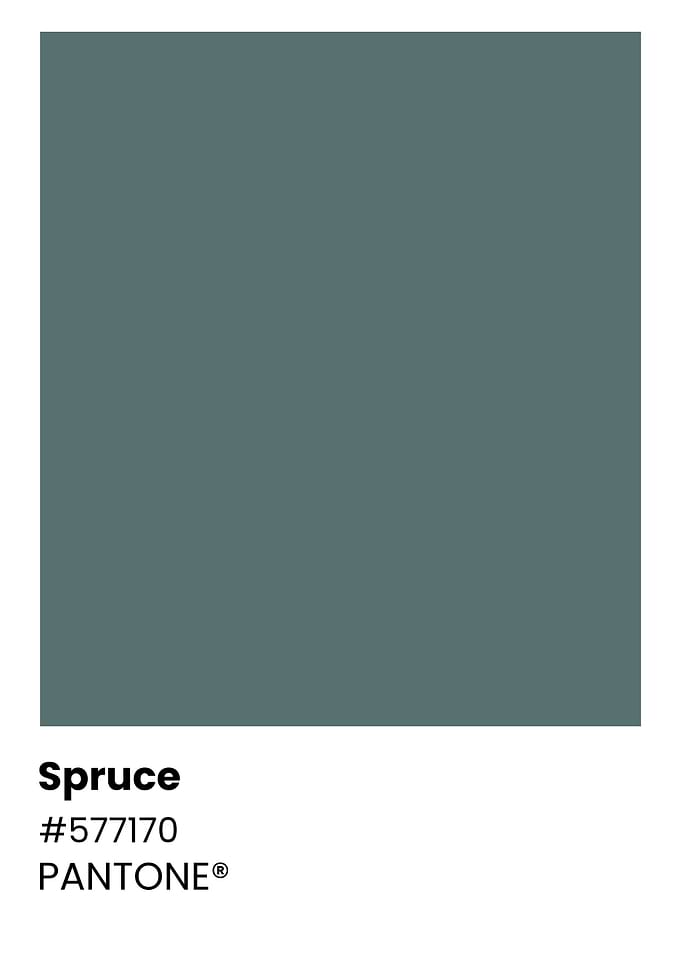 Pantone Color Chart - Spruce