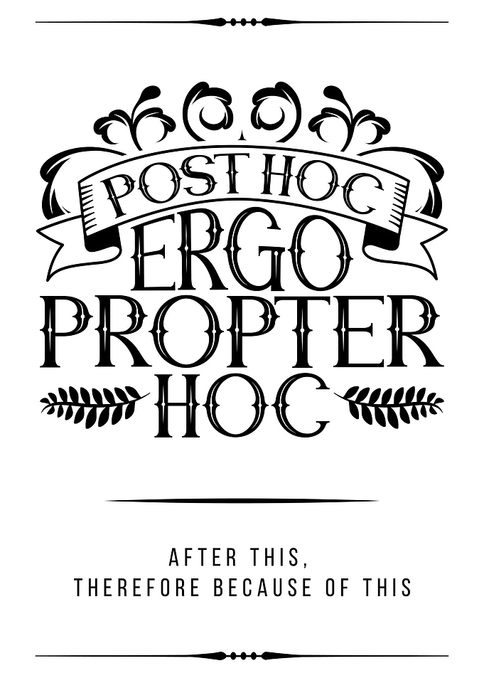 Post Hoc Ergo Propter Hoc