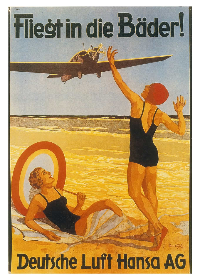 Vintage Airplane Beach Travel