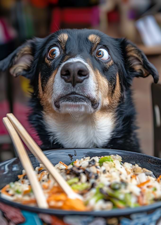 Dog Craving Food