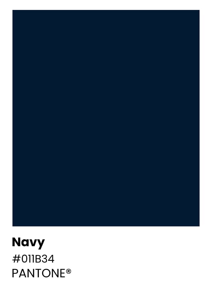 Pantone Navy Color