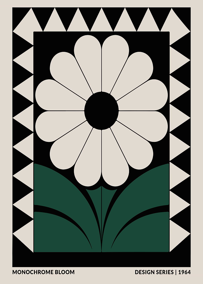Bauhaus Floral Exhibition Poster