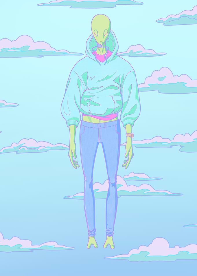 Alien in the Clouds