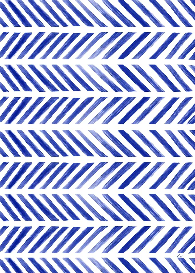 Blue Chevron Pattern