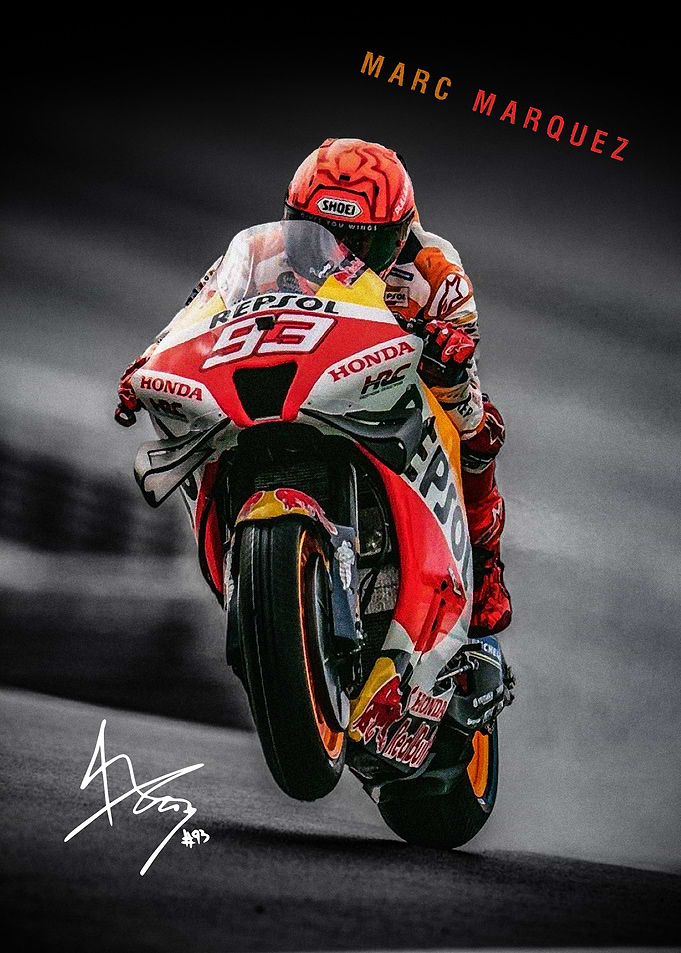 Marc Marquez MotoGP Poster