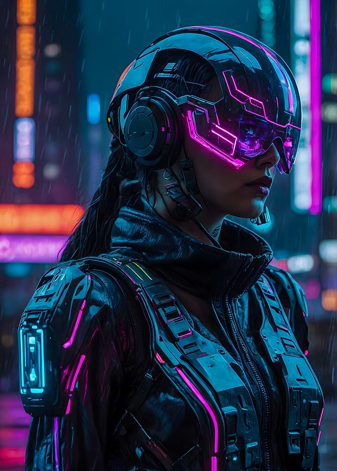 Cyberpunk Female Warrior