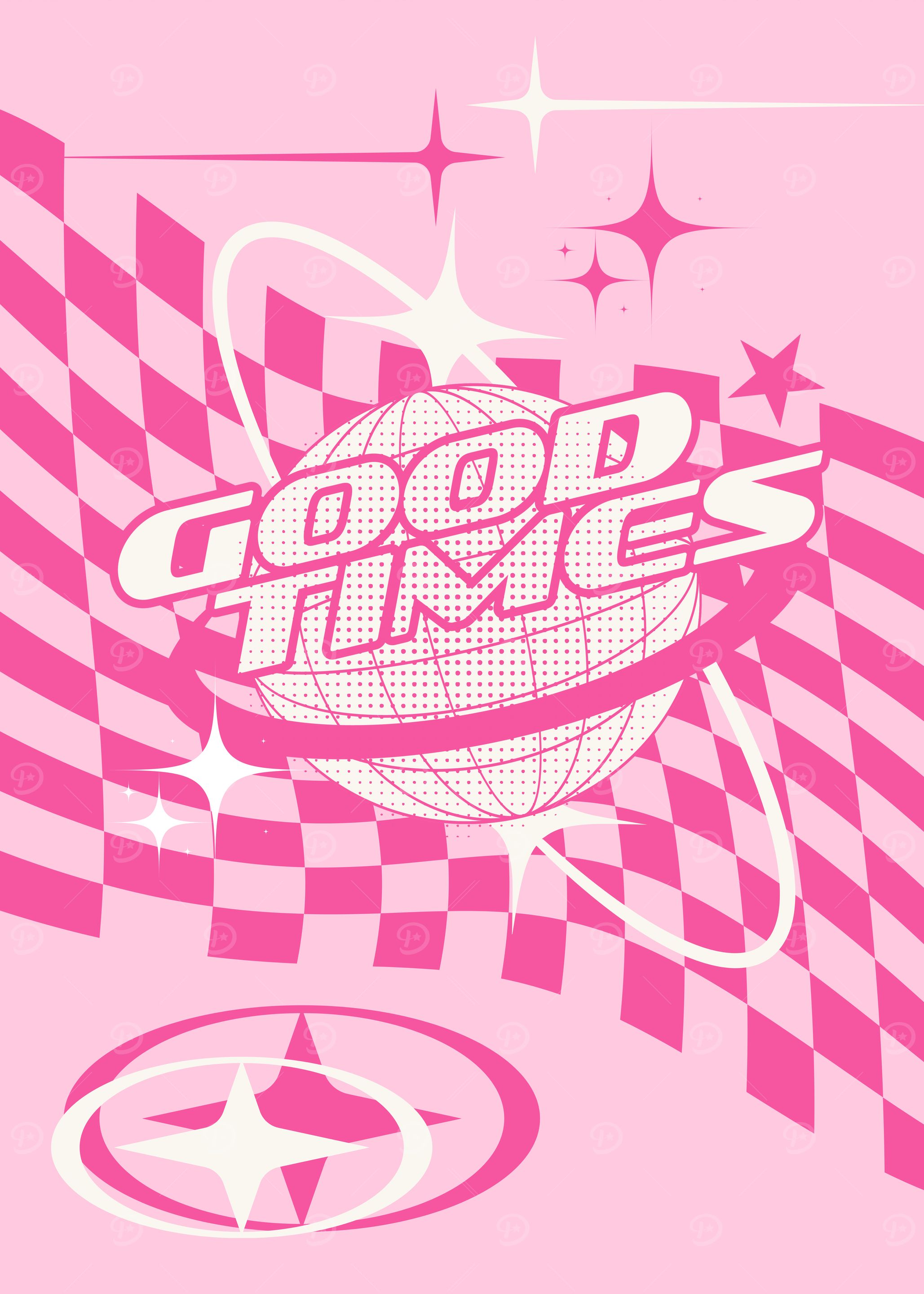 Good Times Retro Graphic. Y2K