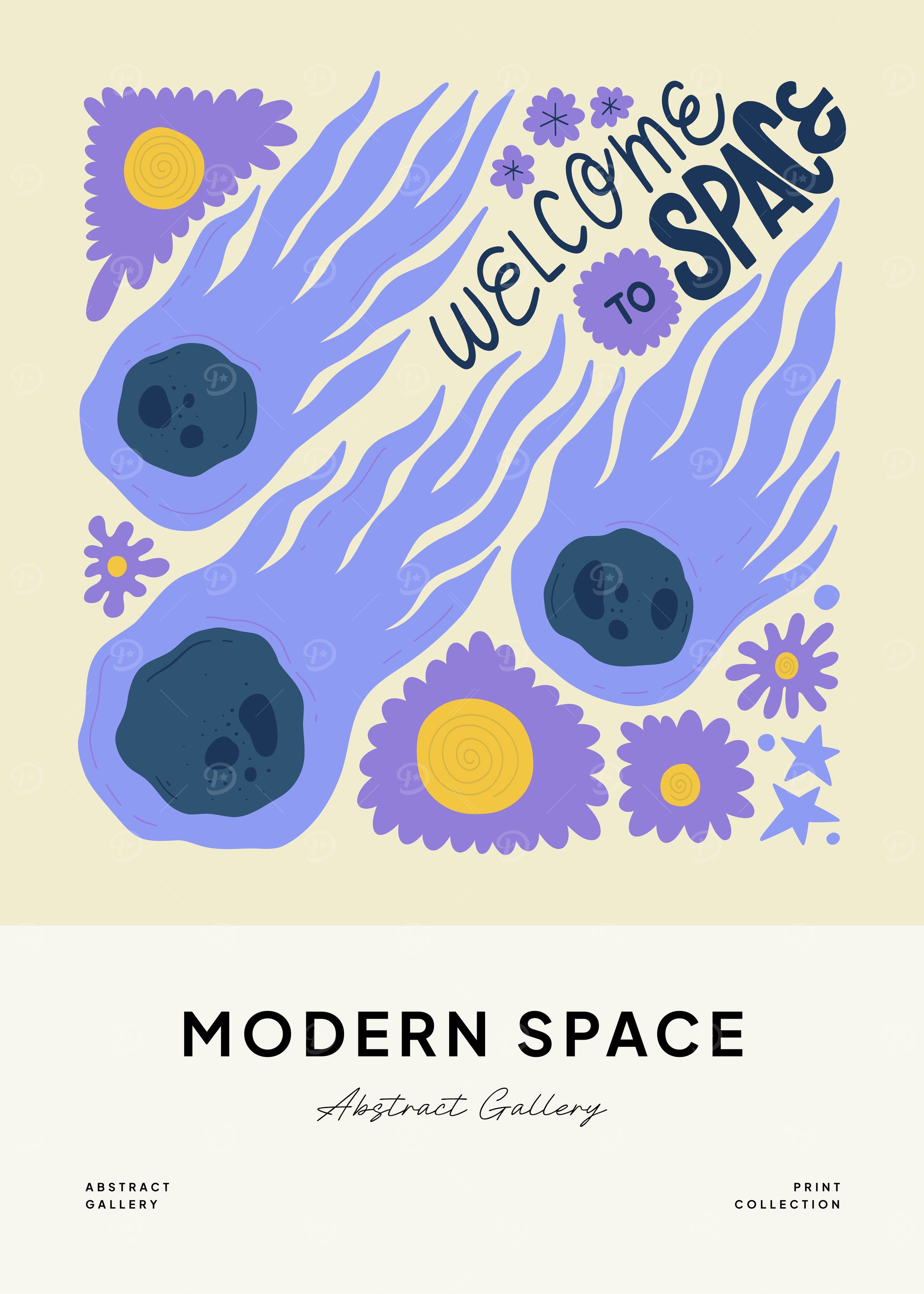 Modern Space Abstract Art