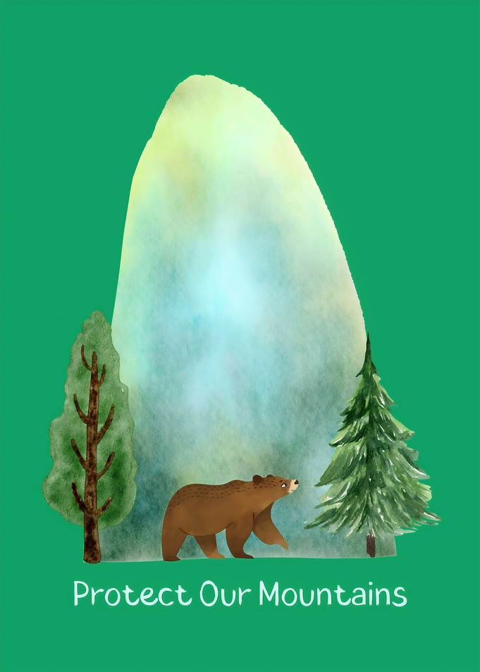 Protect Our Mountains Poster