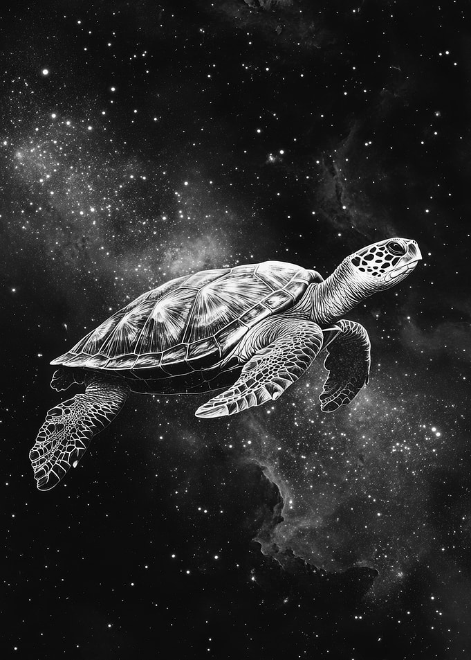 Sea Turtle in Space