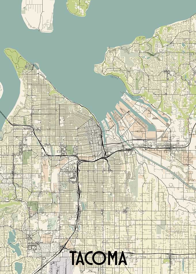 Tacoma City Map