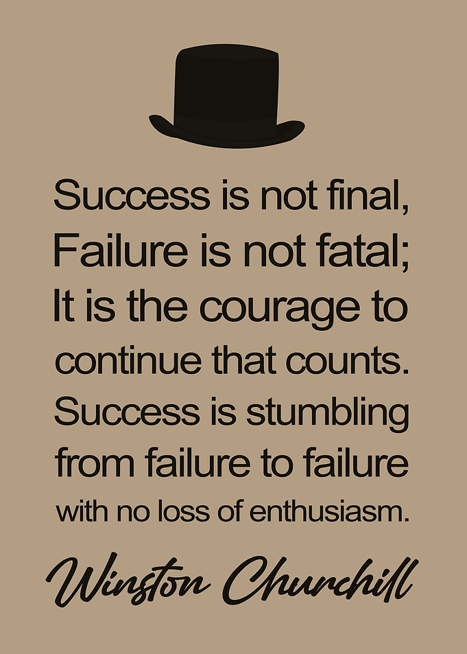 Winston Churchill Quote Inspirational Success