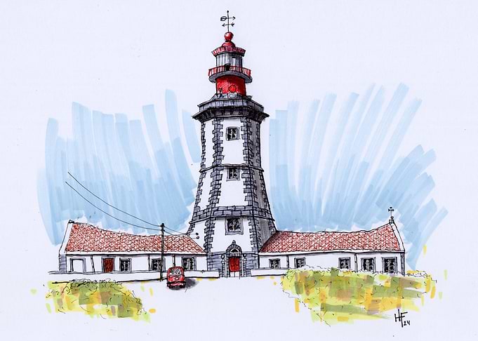 Espichel Lighthouse Sketch