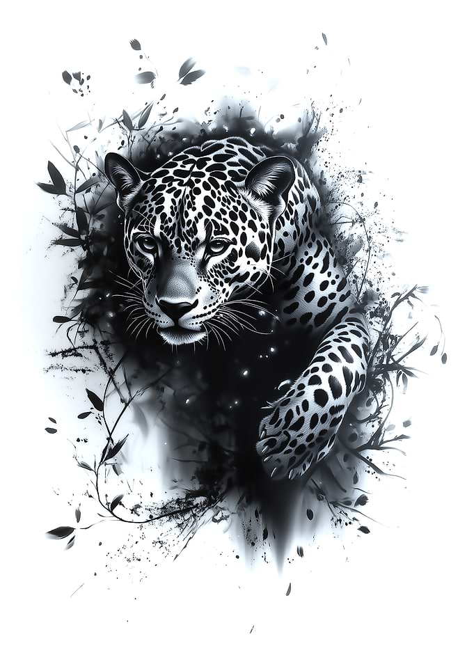 Black and White Jaguar
