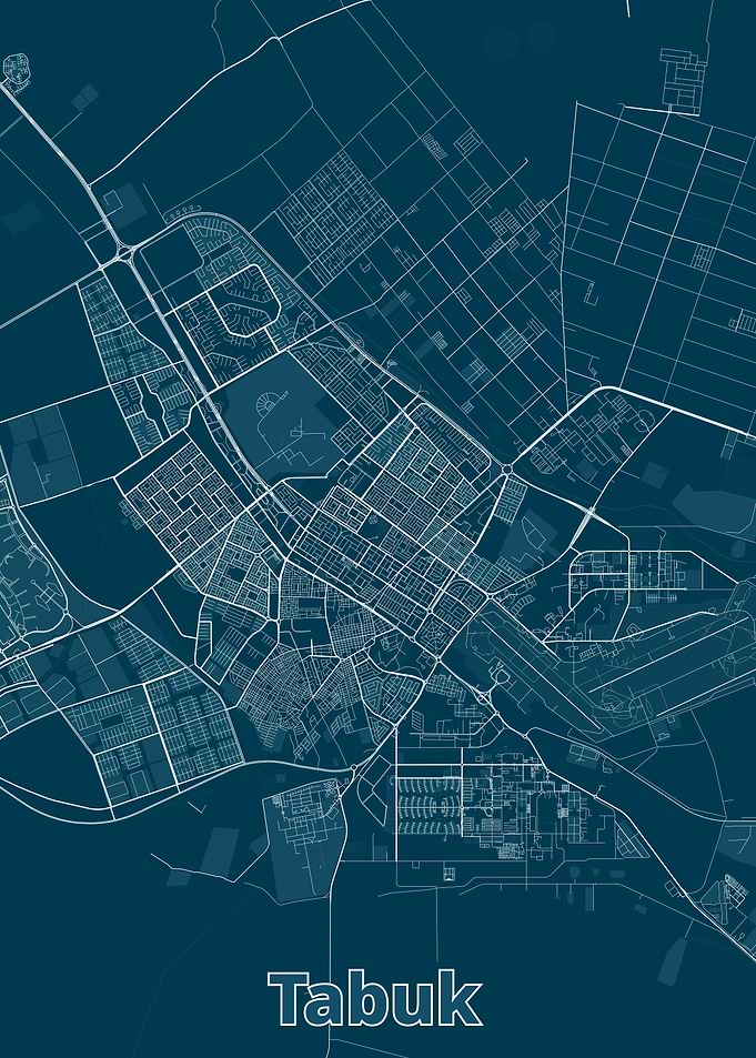Tabuk City Map