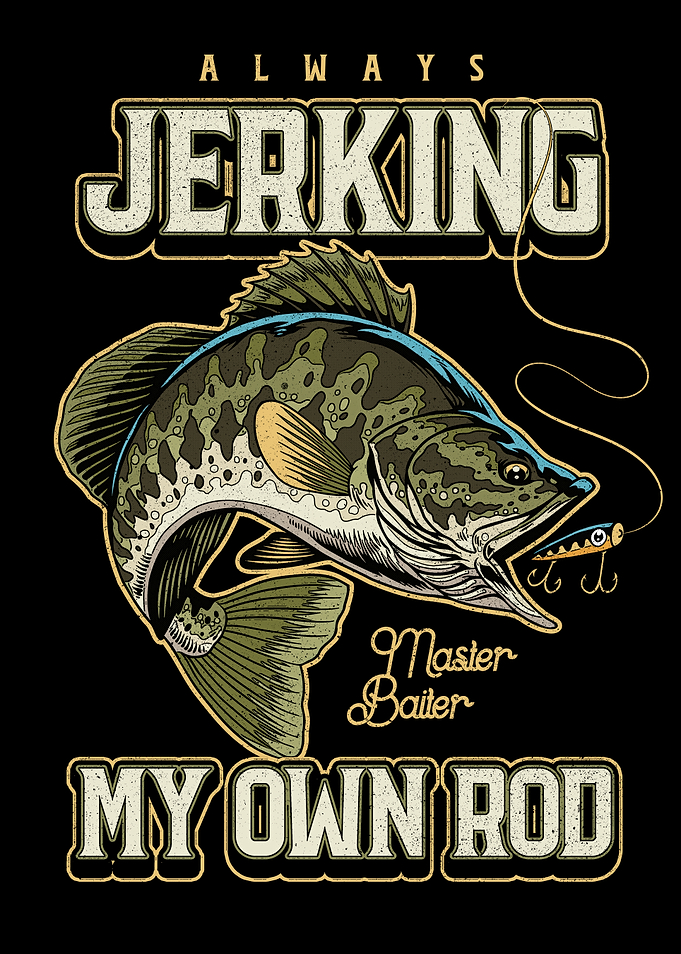 Funny Fishing Bass Fisherman