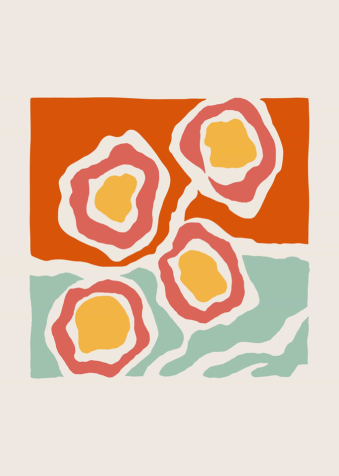 Abstract Floral Art Print