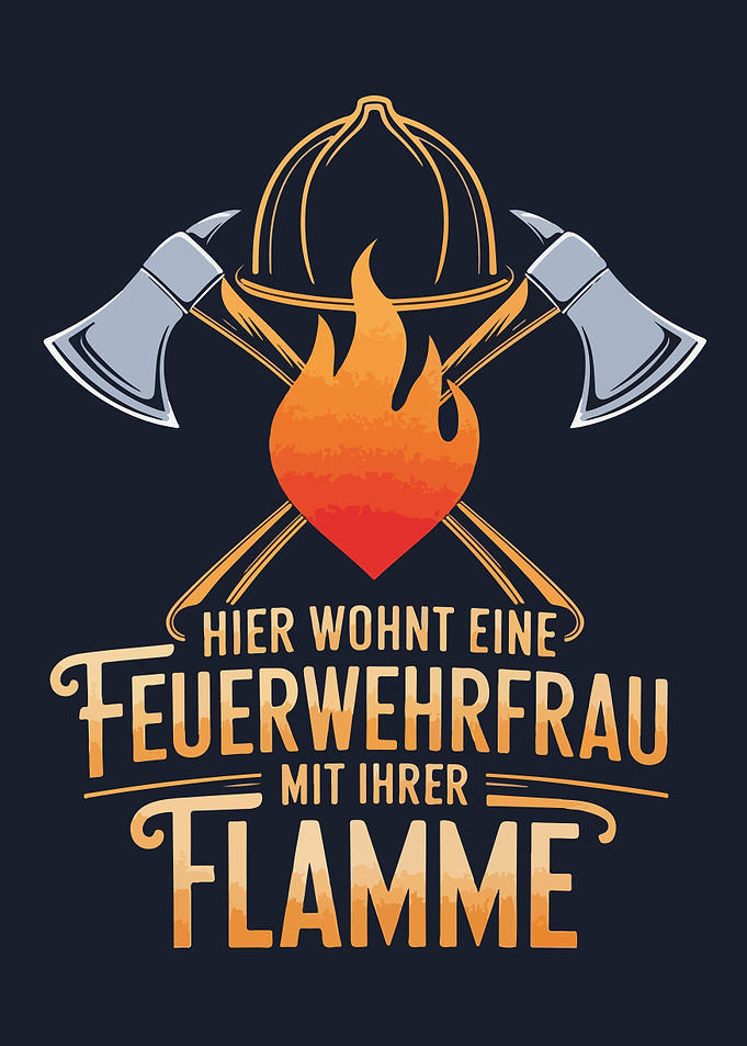 Firefighter Woman Design