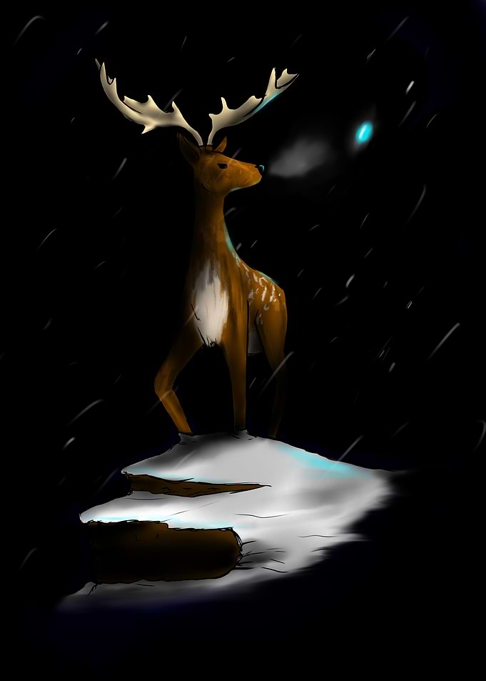 Deer in the Snow