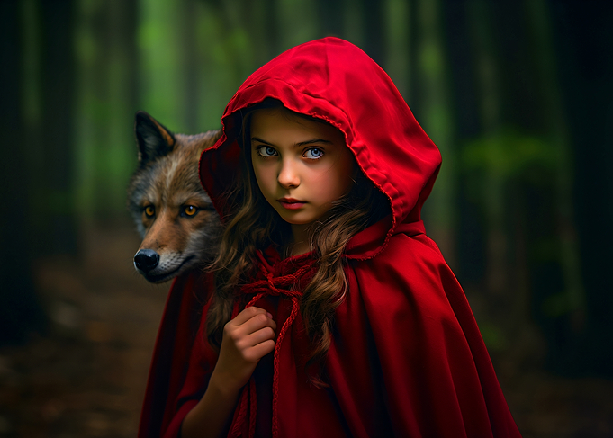 Red Riding Hood and Wolf