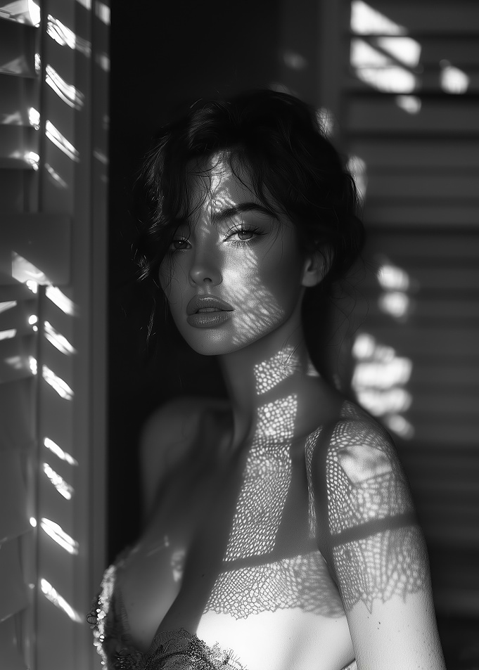 Woman in Shadowy Light
