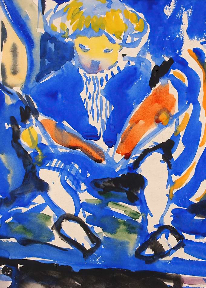 Child Reading by H. Lyman Saÿen