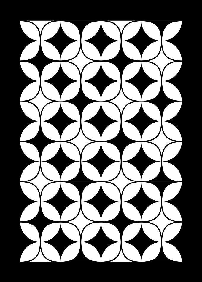 Geometric Black and White Pattern