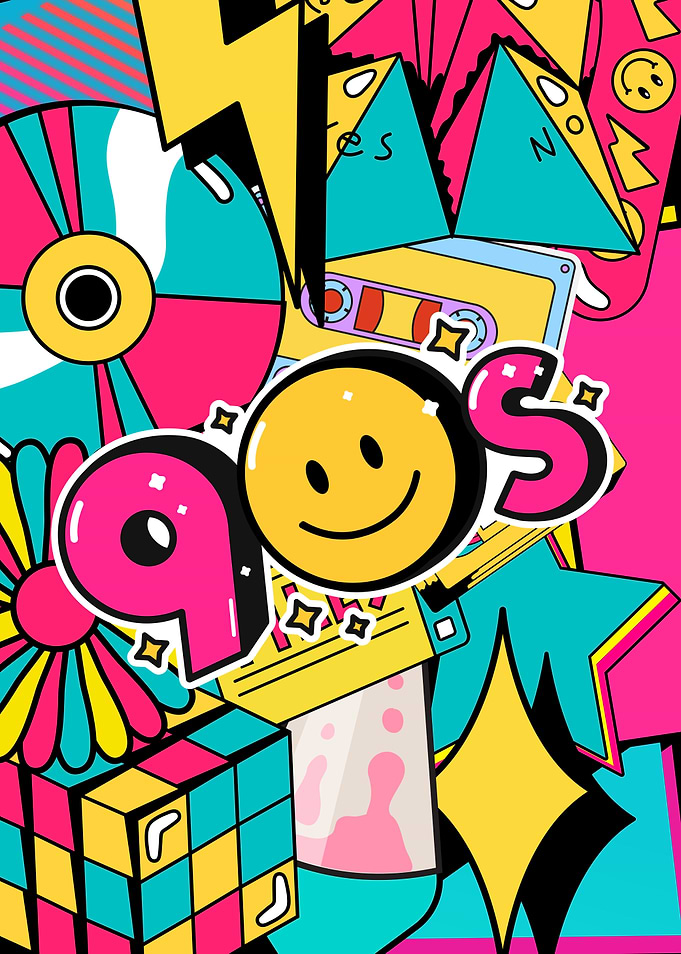 90s Retro Pop Art
