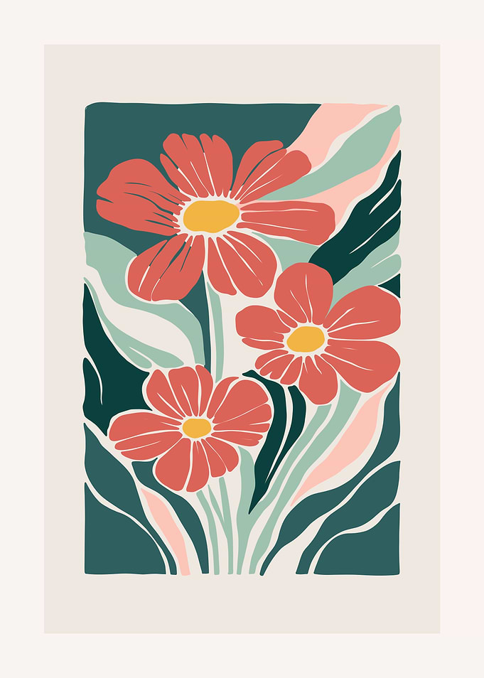 Floral Abstract Art Print