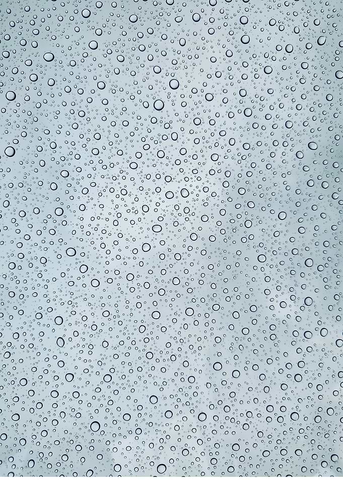 Water Droplets on Tesla Roof Glass