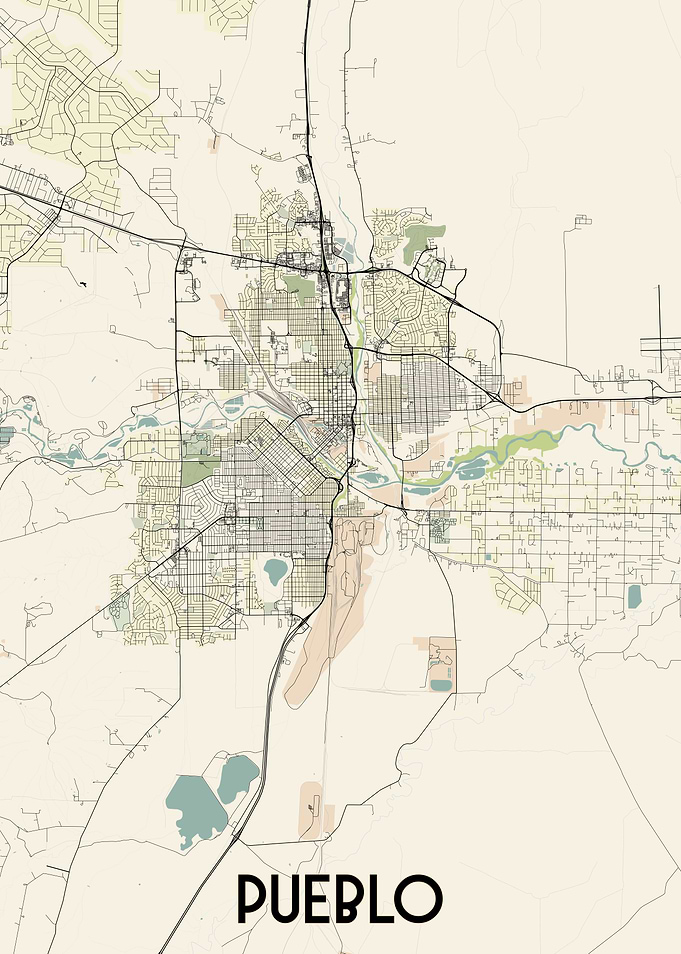 Pueblo City Map