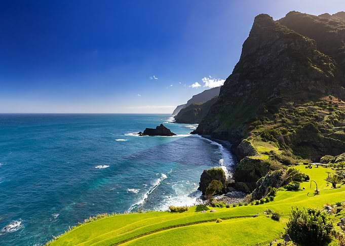 Coastal Cliffs and Ocean, Madeira