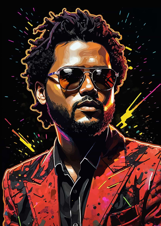The Weeknd Red Suit