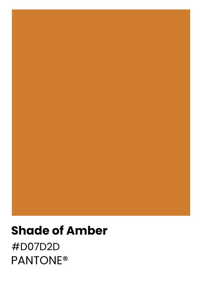 Pantone Shade of Amber