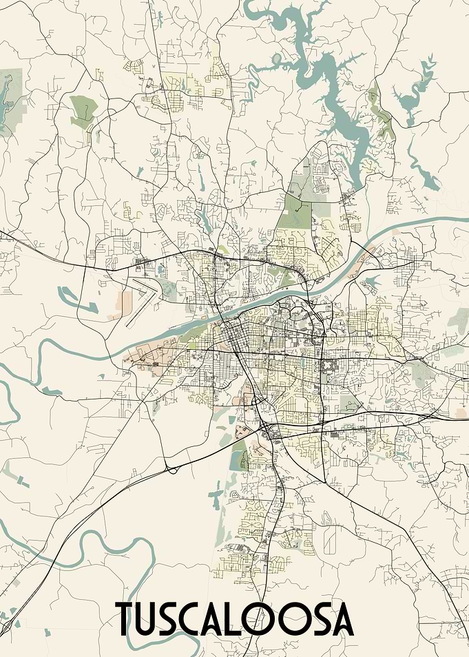 Tuscaloosa City Map