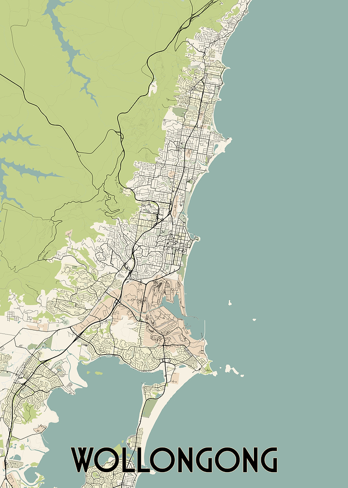 Wollongong City Map