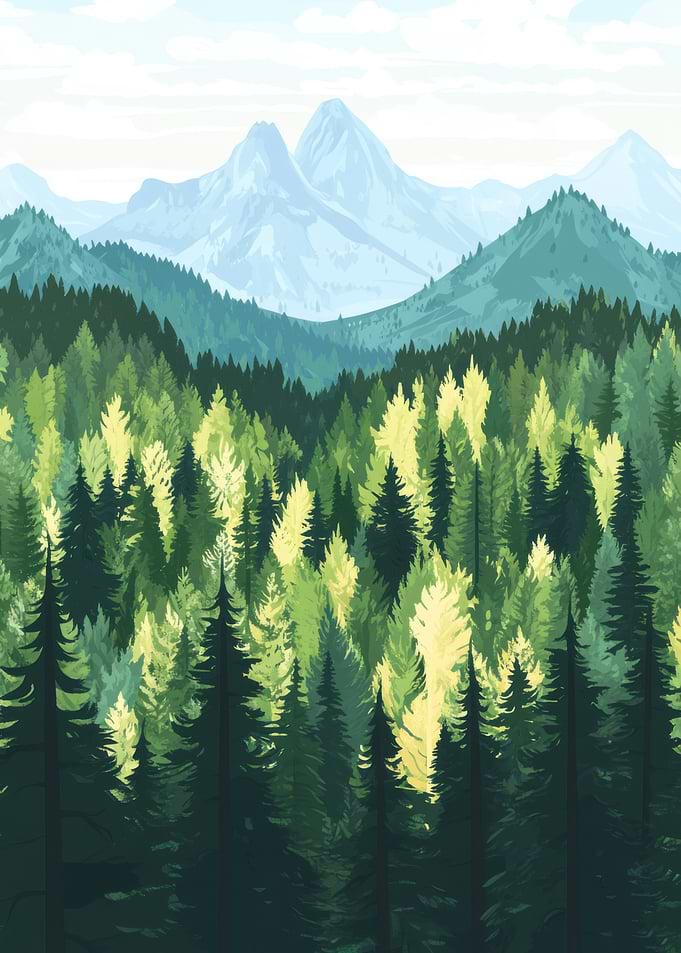Mountain Forest Landscape