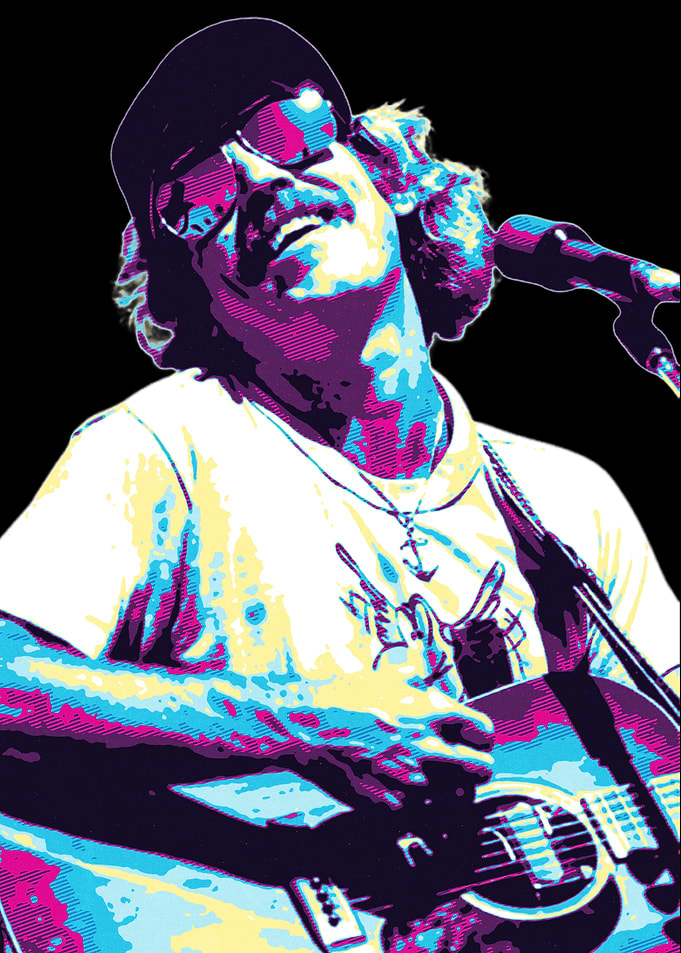 Jimmy Buffett Musician with Guitar