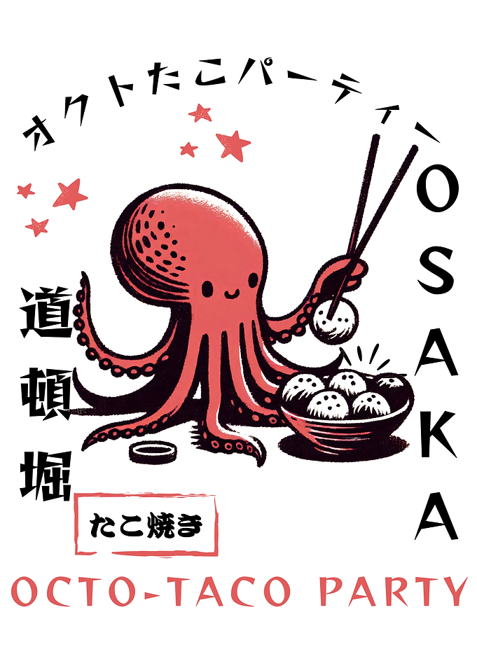 Japanese Street Food Funny Octopus